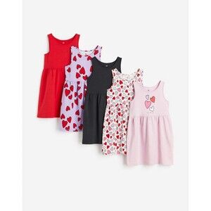 H&M 5 Pack Cotton Jersey Dresses - Multiple Sizes